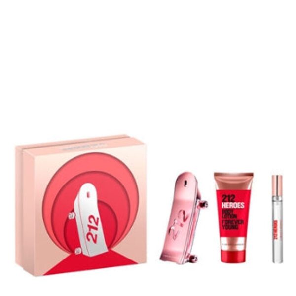 Carolina Herrera 212 Heroes Forever Young Gift Set 80ml EDP + 100ml Body Lotion + 10ml EDP