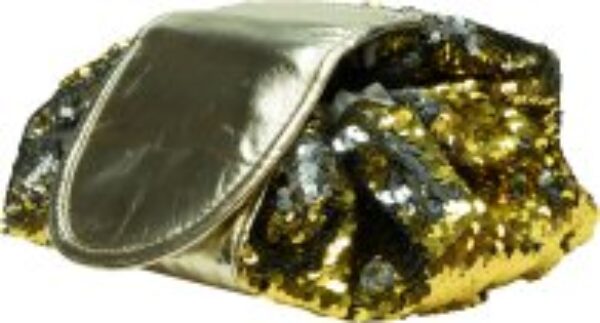 Bags Unlimited Sequin Make Up Bag - Gold