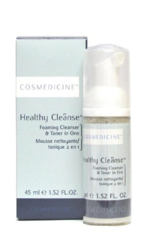 Cosmedicine Healthy Cleanse Foaming Cleanser/Toner Travel Size 1.52 oz by Cosmedicine