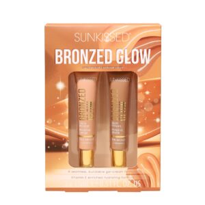 Sunkissed Bronzed Glow Duo Gift Set 15ml Liquid Tan Bronzer + 15ml Liquid Soft Bronzer