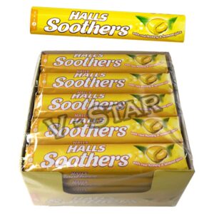 Halls Soothers Honey & Lemon 20 Pack x 10