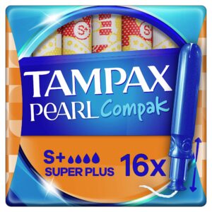 Tampax Pearl Compak Super Plus Tampons With Applicator x 16