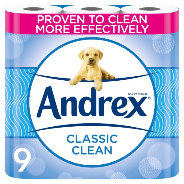 Andrex Classic Clean Toilet Rolls x 9