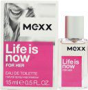 Mexx Life Is Now for Her Eau de Toilette 15ml Spray