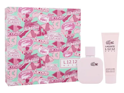 Lacoste L.12.12 Eau de Parfum Rose Gift Set 50ml EDP + 50ml Body Lotion