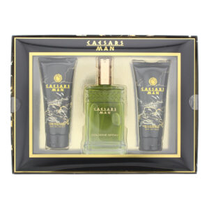 Caesars Man Gift Set 100ml Cologne Spray + 100ml Hair & Body Wash + 100ml Aftershave Balm