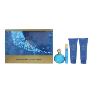 Sun Moon Stars By United Colors Prestige Beauty 4Piece Gift Set: Eau de Toilette 100ml - Eau de Toilette 10ml - Body Lotion 100ml - Shower Gel 100ml