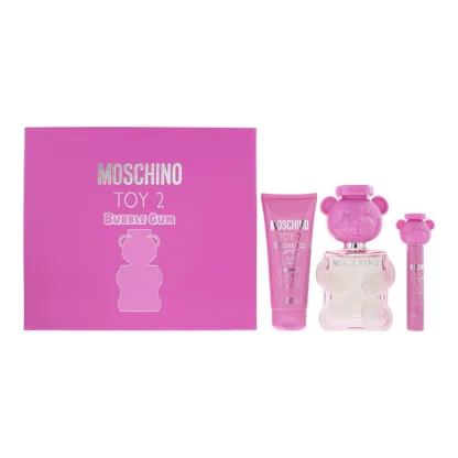 Moschino Toy 2 Bubble Gum 3 Piece Gift Set: Eau de Toilette 100ml