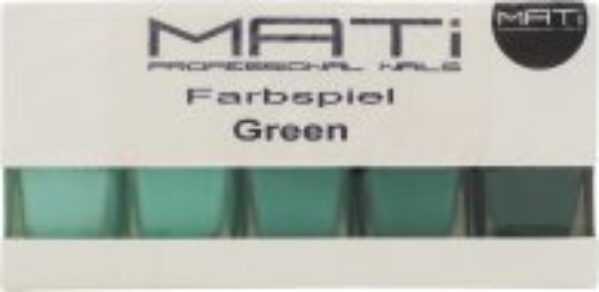 MATi Professional Nails Gift Set Green 5 x 5 Nail Polish