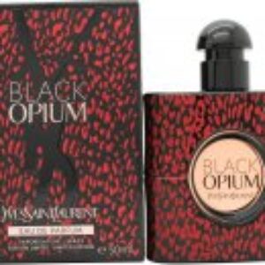 Yves Saint Laurent Black Opium Eau de Parfum 50ml Spray - Baby Cat Collector Edition