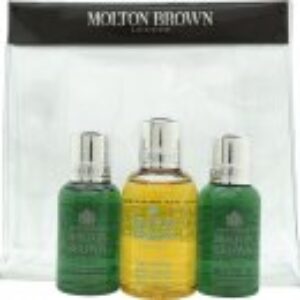 Molton Brown Gift Set 50ml Suma Ginseng Body Wash + 2 x 30ml Fabled Juniper Berries & Lapp Pine Body Wash