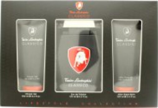 Lamborghini Classico Gift Set 125ml EDT + 100ml Aftershave Balm + 100ml Shower Gel