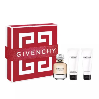 Givenchy L'interdit 3 Piece Gift Set: Eau De Parfum 80ml - Body Lotion 75ml - Shower Gel 75ml