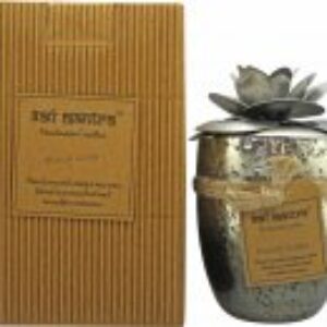 Bali Mantra Camellia Glass Silver Candle 500g - French Vanilla