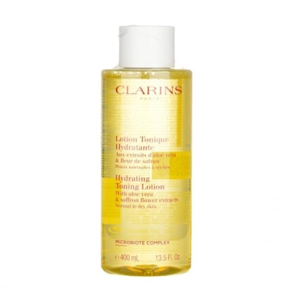 Clarins Hydrating Toning Lotion 400ml - With Aloe Vera & Saffron Flower Extracts