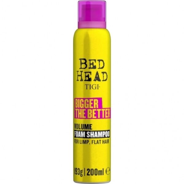 TIGI Bed Head Bigger The Better Volume Foam Shampoo for Limp & Flat Hair 200ml