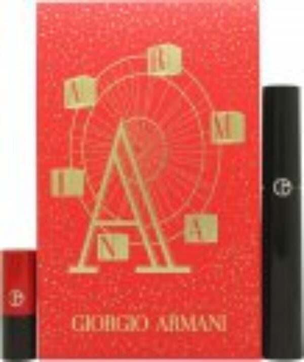 Giorgio Armani Eyes To Kill Gift Set 10ml Mascara + 1.4g Lip Power Lipstick 400