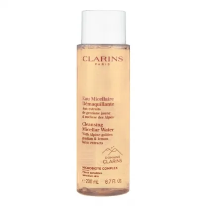 Clarins Cleansing Micellar Water 200ml - With Alpine Golden  Gentian and Lemon Balm