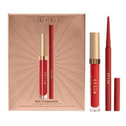 Stila Liquid Lipstick and Lip Liner Set - Red Compassion