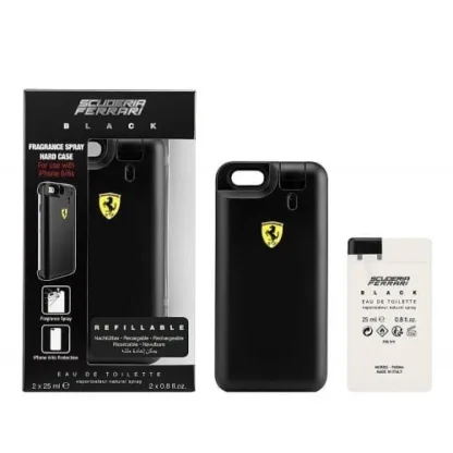 Ferrari Black Gift Set - 25ml x 2 Eau De Toilette Spray with IPhone 6 Case