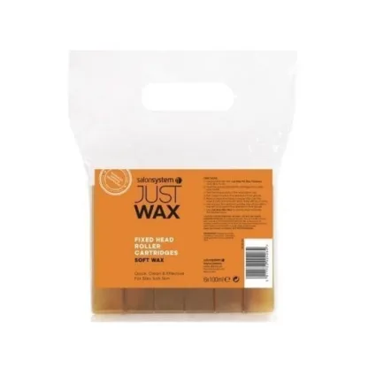 Salon System Just Wax Large Roller Head Soft Wax Cartridges Pack of 6