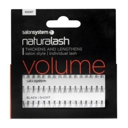 Salon System Individual Lashes Black - Short