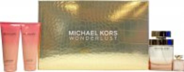 Michael Kors Wonderlust Gift Set 100ml EDP + 100ml Body Lotion + 100ml Shower Gel + 4ml EDP