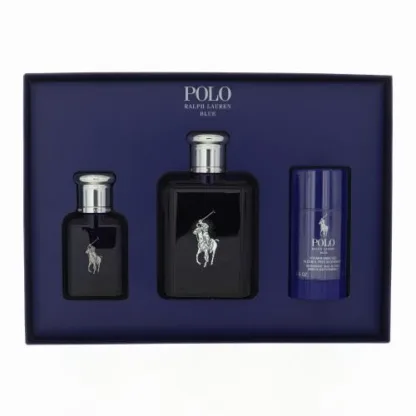 Ralph Lauren Polo Blue Gift Set 125ml EDT + 40ml EDT + 75g Deodorant Stick