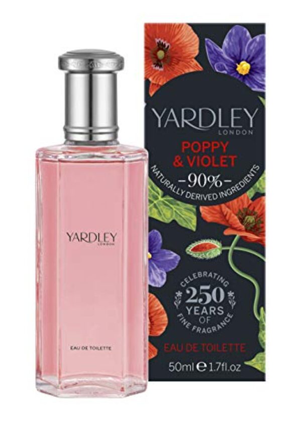 Yardley London Poppy & Violet Eau de Toilette 50ml Spray