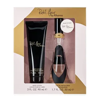 Rihanna Reb'l Fleur Eau De Parfum 50ml Gift Set 50ml EDP 90ml Body Lotion Perfume