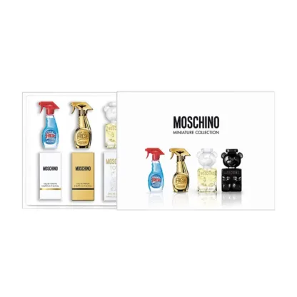 Moschino Miniature Gift Set 5ml Fresh EDT + 5ml Fresh Gold EDP + 5ml Toy 2 EDP + 5ml Toy Boy EDP