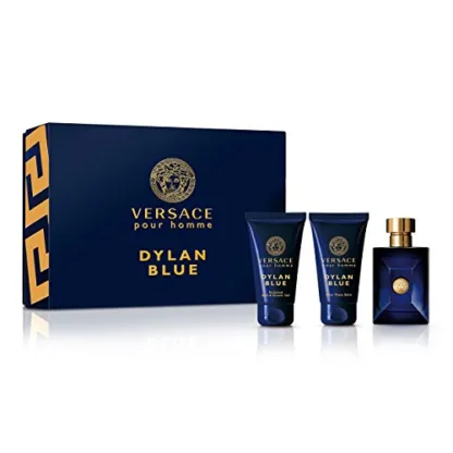 Versace Pour Homme Dylan Blue Gift Set 50ml EDT + 50ml A/Shave Balm + 50ml Shower Gel