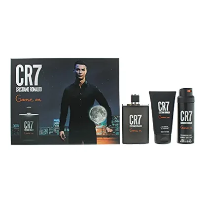 Cristiano Ronaldo CR7 Game On Gift Set 100ml EDT Spray + 150ml Shower Gel + 150ml Body Spray