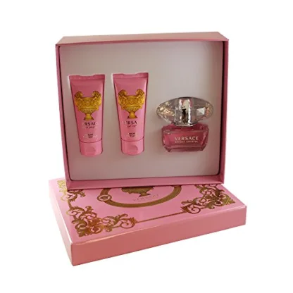 Versace Bright Crystal Gift Set 50ml EDT + 50ml Shower Gel + 50ml Body Lotion