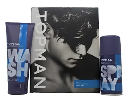 Topman Marine Gift Set 150ml Body Spray + 200ml Hair & Body Wash