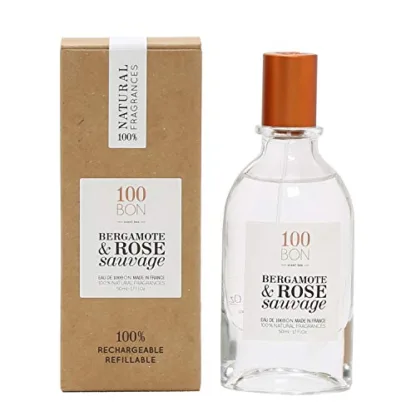 100 Bon Bergamote & Rose Sauvage Refillable Eau de Parfum 50ml Spray