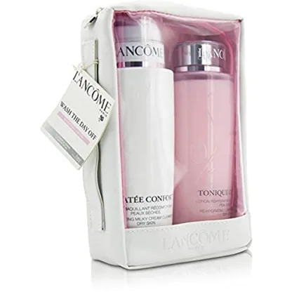 Lancôme Galantee Confort 3 Piece Gift Set: Make-Up Remover Milk 400ml - Toner 400ml - Bag