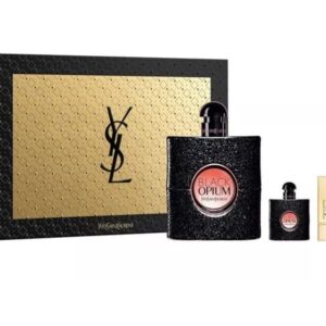 Yves Saint Laurent Black Opium Gift Set 90ml EDP + Rouge Pur Couture Lipstick - Shade 70 + 7.5ml EDP