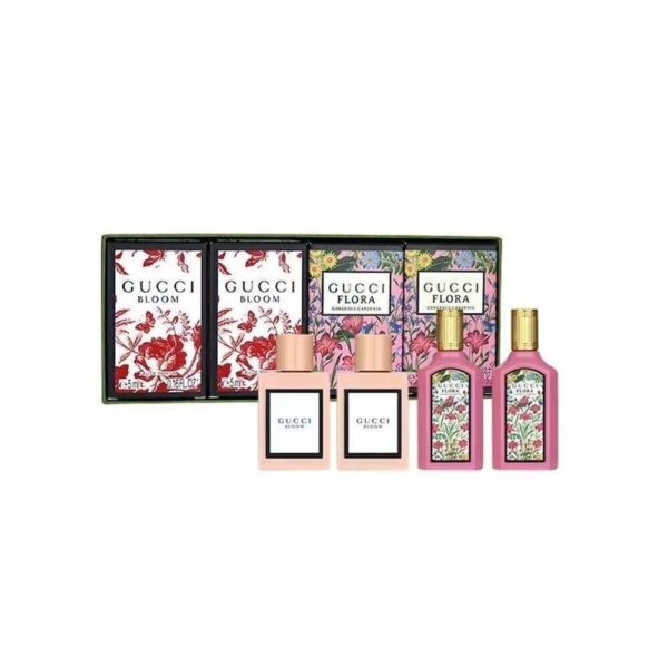 Gucci Miniature Gift Set 2 x 5ml Bloom EDP + 2 x 5ml Flora EDP