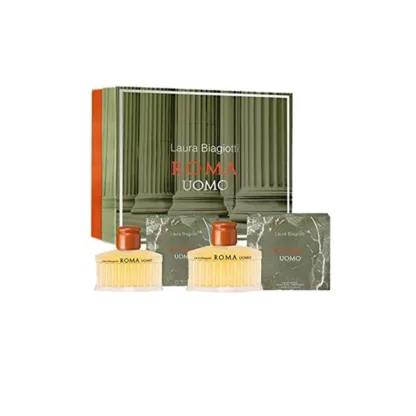 Laura Biagiotti Roma Uomo Gift Set 125ml EDT + 75ml Aftershave Lotion