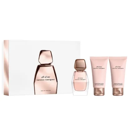 Narciso Rodriguez All Of Me 3 Piece Gift Set: Eau de Parfum 50ml - Body Lotion 50ml - Shower Gel 50ml