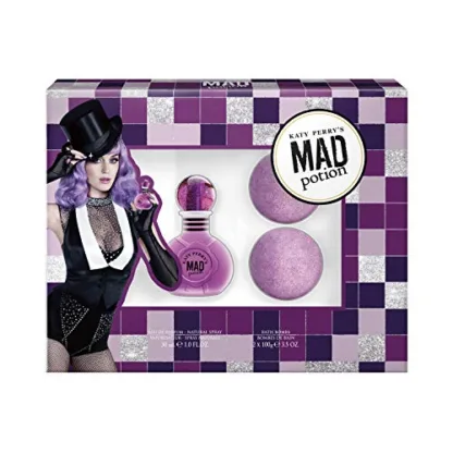 Katy Perry Mad Potion Eau De Parfum 30ml & 2 X 100G Bath Bomb Gift Set