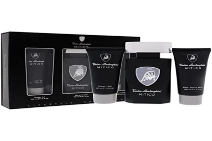 Lamborghini Mitico Gift Set 125ml EDT + 100ml Shower Gel + 100ml Aftershave Balm