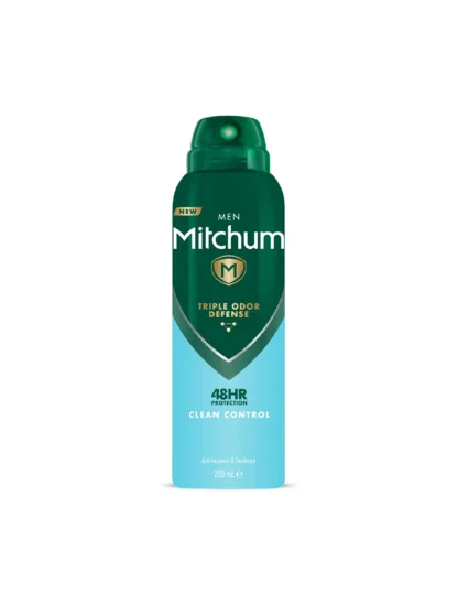 Mitchum Men Triple Odor Defense Clean Control 48HR Protection Deodorant Spray 200ml