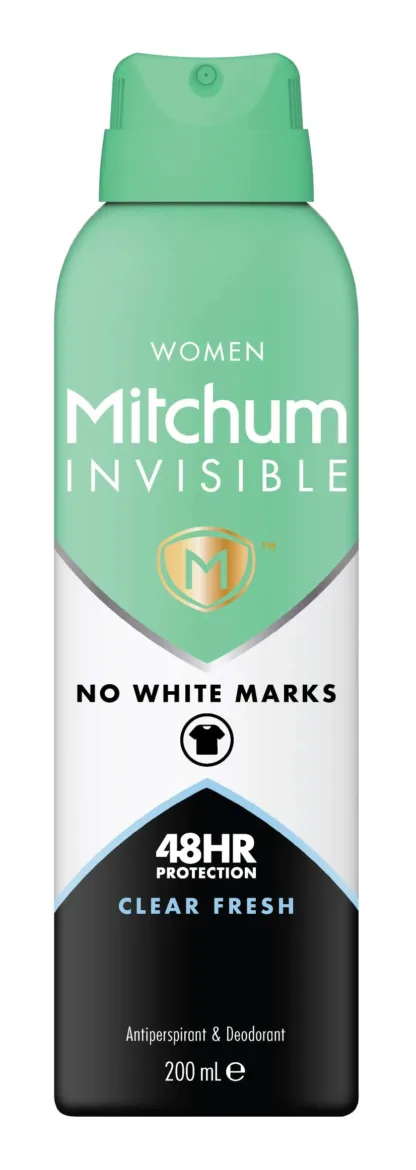 Mitchum Invisible Women 48Hr Protection Clear Fresh Anti-Perspirant Deodorant 200ml