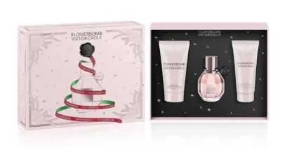 Viktor & Rolf FlowerBomb Gift Set 30ml EDP + 50ml Body Lotion + 40ml Body Cream