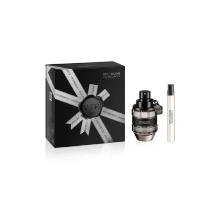 Viktor & Rolf Spicebomb Gift Set Pour Homme - 50ml Eau De Toilette Spray + 10ml Eau De Toilette Spray