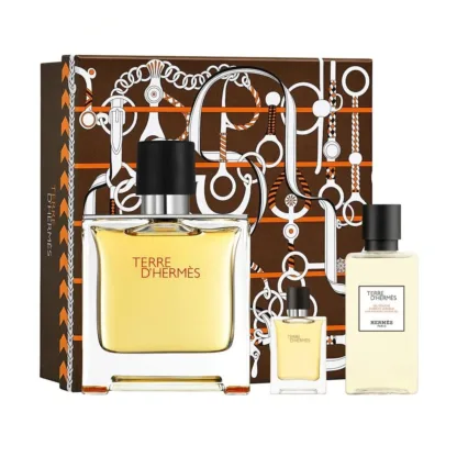 Herm s Terre d'Herm s Gift Set 75ml EDP + 40ml Shower Gel + 12ml EDP