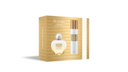 Antonio Banderas Her Golden Secret 2 Piece Gift Set: Eau de Toilette 80ml - Deodorant Spray 150ml