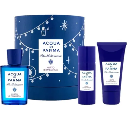 Acqua di Parma Blu Mediterraneo Mirto di Panarea Gift Set 75ml EDT + 40ml Shower Gel + 50ml Body Lotion